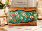 Floral Cutting Board, Personalized Charcuterie Board, Custom Kitchen Gift