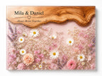 Personalized Chopping Board, Pink Floral Cheese Board, Bridal Shower Gift