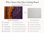 Personalized Cutting Board, Purple Geode Chopping Board, Wedding Gift Idea