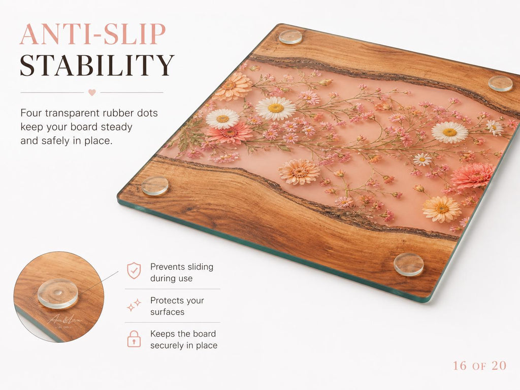 Personalized Blush Floral Kitchen Decor Board, Custom Couple Serving Board, Romantic Housewarming Gift