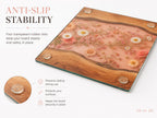 Personalized Blush Floral Kitchen Decor Board, Custom Couple Serving Board, Romantic Housewarming Gift