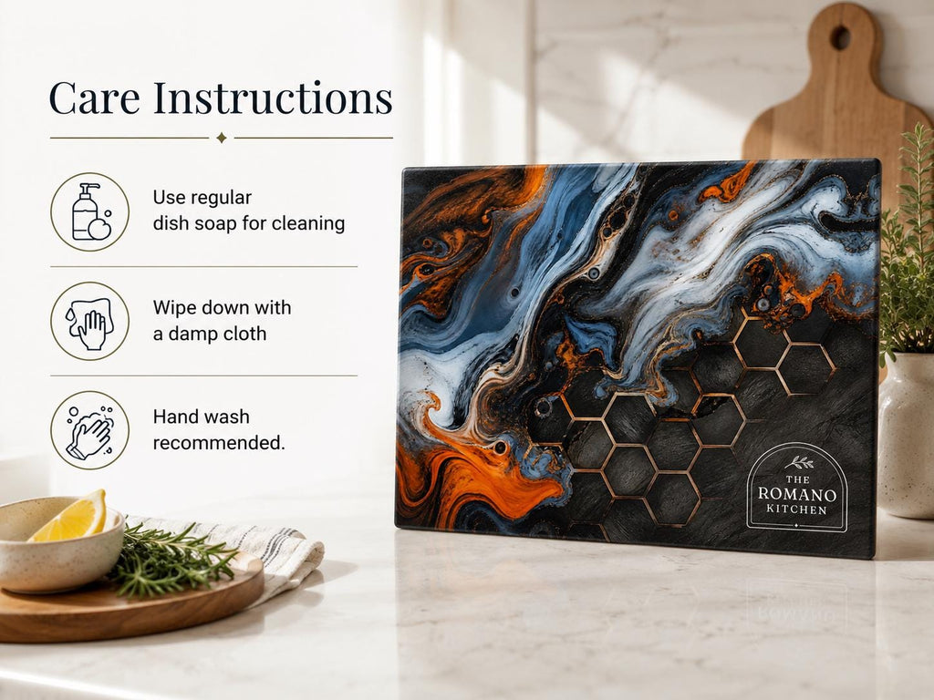 Glass Cutting Board: Personalized Purple Geode Design (8x11 or 11x15)