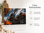 Glass Cutting Board: Personalized Purple Geode Design (8x11 or 11x15)